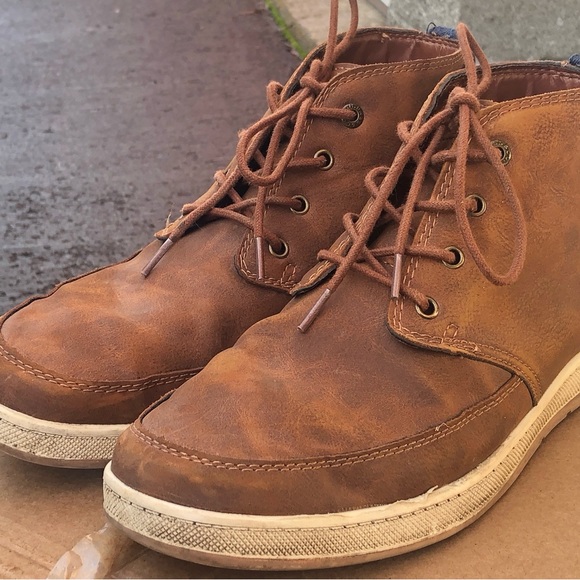 G.H. Bass Atwater 713288-BRTN Mens Brown Mid Top Lace Up Chukkas Boots SIZE 13 - Picture 3 of 10